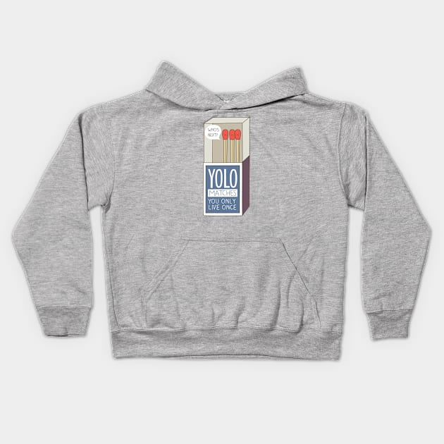 YOLO Kids Hoodie by milkyprint